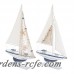 Beachcrest Home Orrington Carved Edges Sailing Model Boat Set BCHH8255